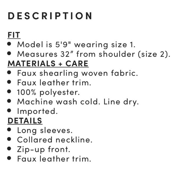 Torrid Women’s Plus Size Ivory Zip Front Faux Shearling Jacket Size 1X - Picture 5 of 9